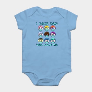 Social Distancing Stop I Save You, You save Me Baby Bodysuit